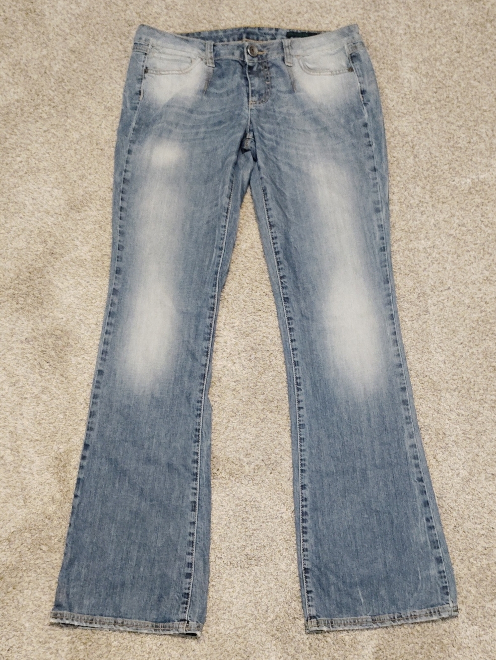 United Colors Of Benetton Light Blue Flare Jeans - Wide Leg